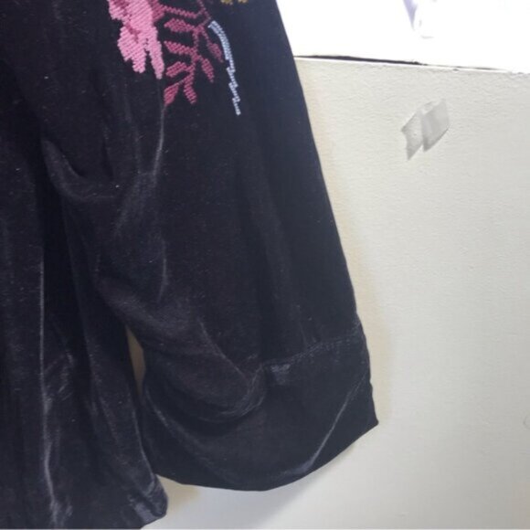 Studio WestApparel NEW Velvet Boho Embroidered Jacket Blazer Unlined Oversize 1X - Picture 11 of 16